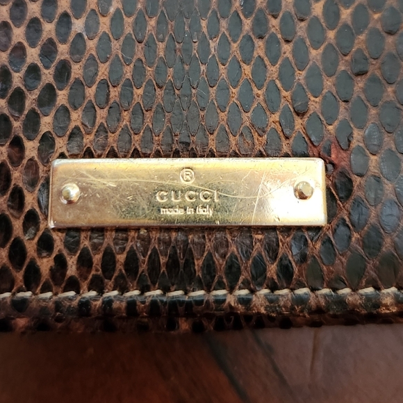 Gucci Python Wallet on a Chain Clutch Bag - Picture 5 of 9